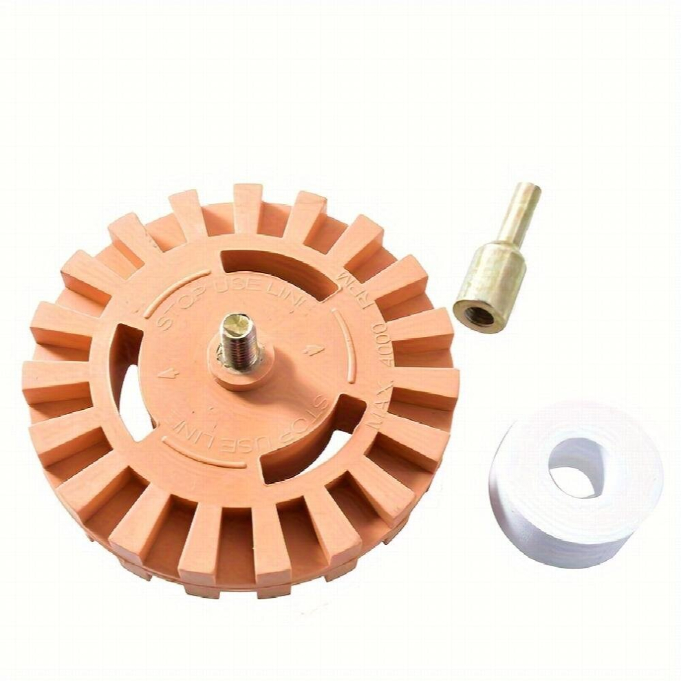 1Pc Pneumatic Glue Removal Disc Decal Remover 10 16 Cm Rubber Wheel For Glue And Paint Removal Rubber Wheel For Glue Removal Disk Drilling Remove Car 885681186089