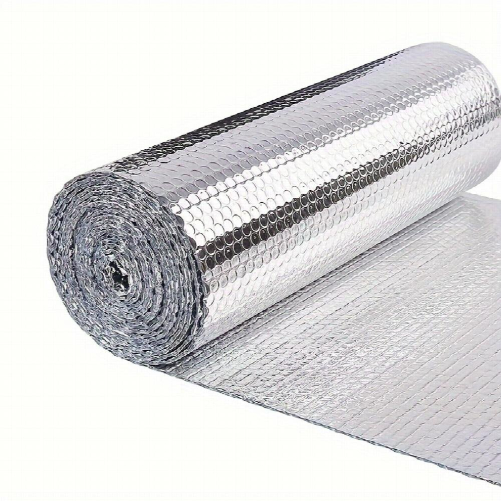 1Pc Reflective Insulation Foam Sheet For Winte R Double Side Aluminum Foil Bubble Roll For Keep Heat Thermal Shield Radiant Barrier 885681185624