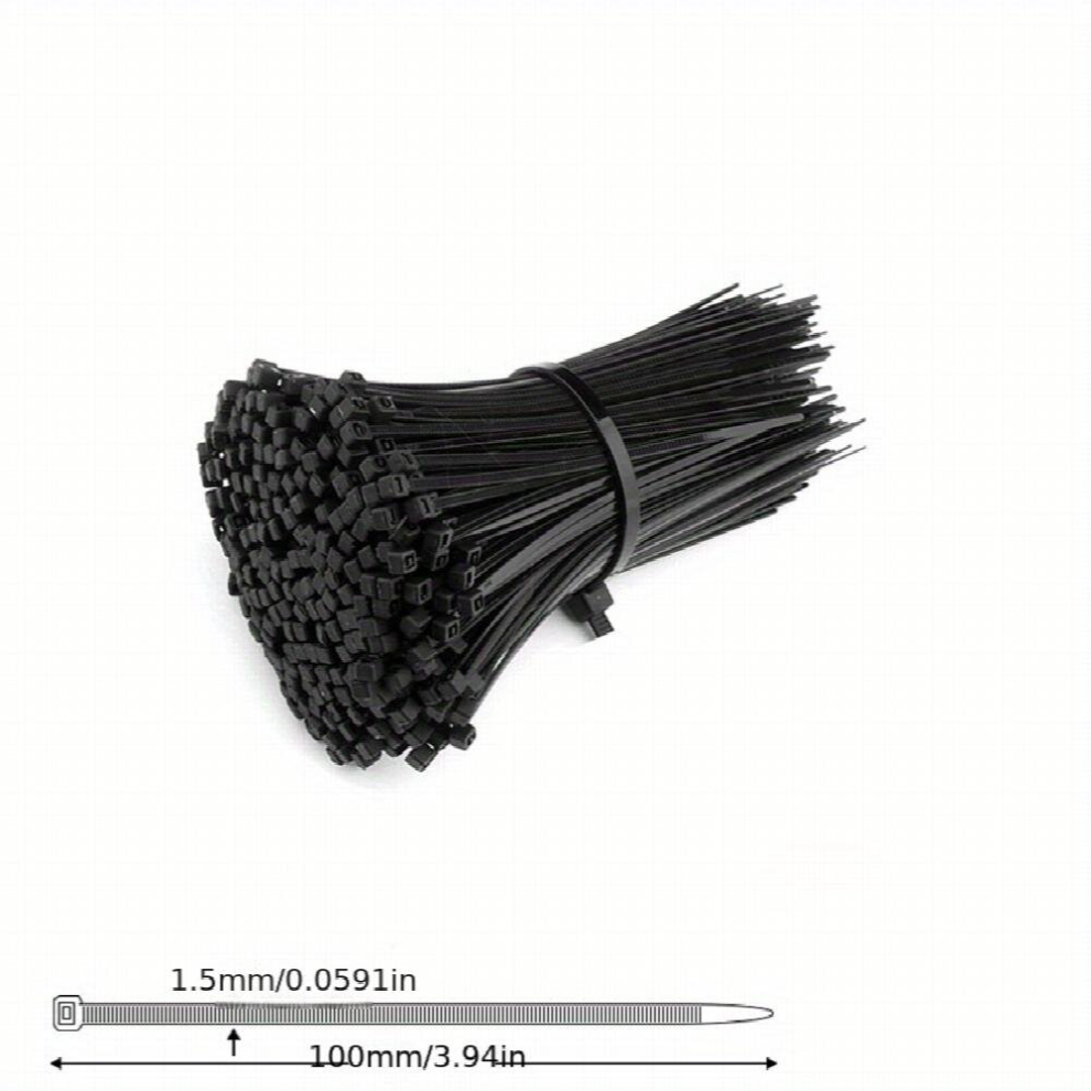 100Pc Nylon Bundle Ties Thickened And Extended Harness Ties Tie Ties For Fastening Ring Industrial Self Locking Storage And Finishing Bundle Ties Both 885681186782