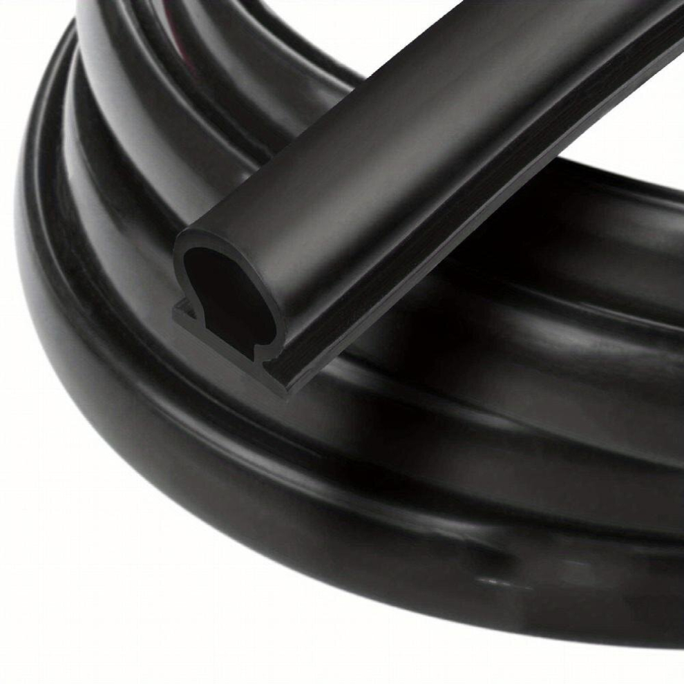 1 Roll Solid Silicone Rubber Weather Stripping Door Seal Strip Self Adhesive Backing Door Weatherstripping For Door Frame Soundproof Insulation Blocke 885681187659