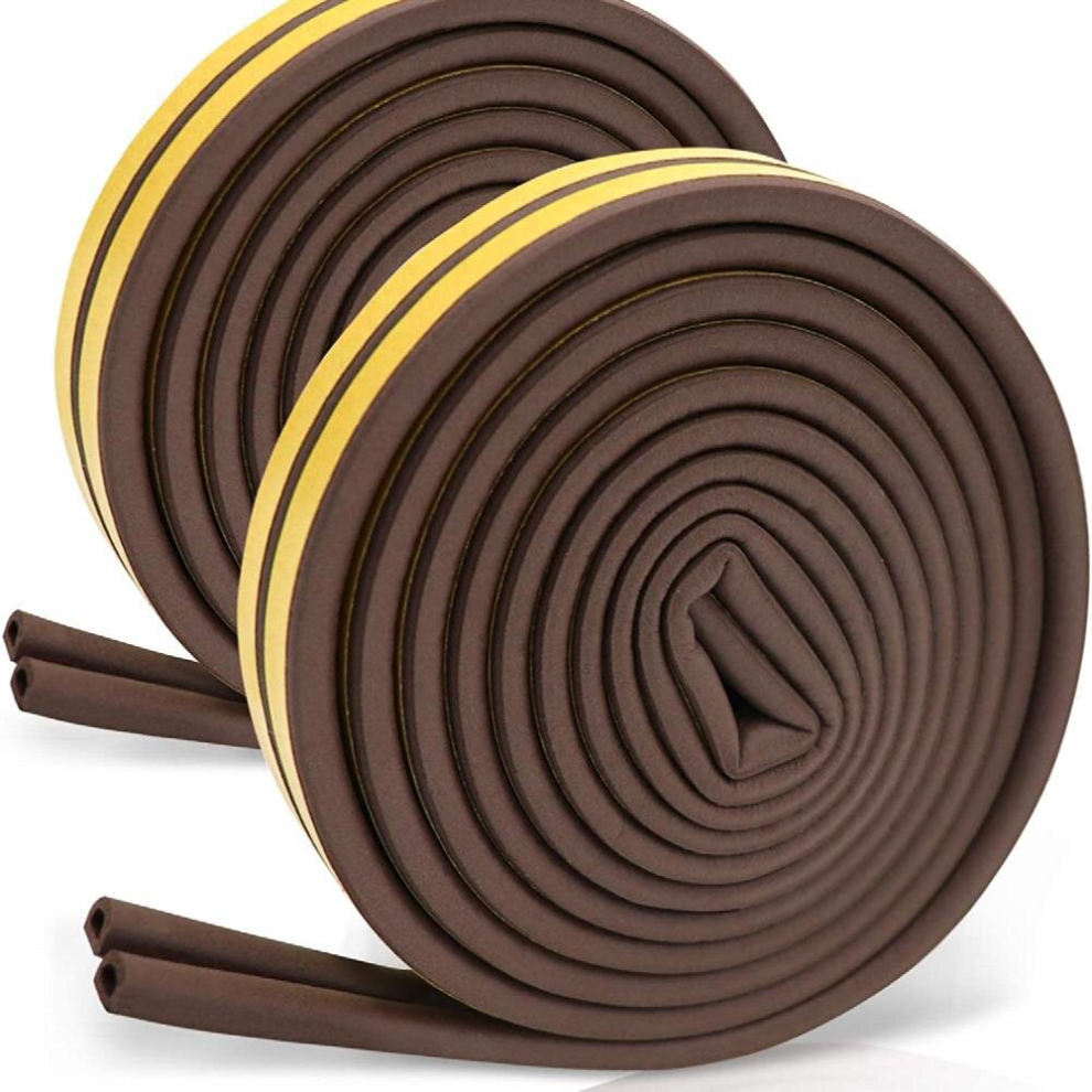1Pc Weather Stripping Door Seal Strip 10 06Meter Foam Insulation Tape Self Adhesive Soundproofing Sliding Door Weatherstrip Door Noise Blocker 885681187673