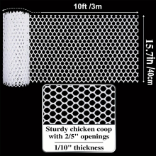 1pc Child Safety Net Balcony Plastic Wire Mesh Fence 10ft L X 44 H Durable Banister Guard For Baby Safety Stairs Railing Balcony Banister Stair Mesh B