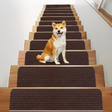 8 15pcs Carpet Stair Treads Non Slip Pet Safe Stair Runners 17 72 7 48inch 45 For Wooden Steps Perfect For Elders Dogs Staircase Steps