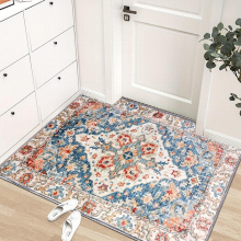 1pc Persian Boho European Style Area Rug Living Room Cashmere Carpet Foldable Washable Soft Comfortable Doorway Entrance Living Room Floor Mat Sofa Co