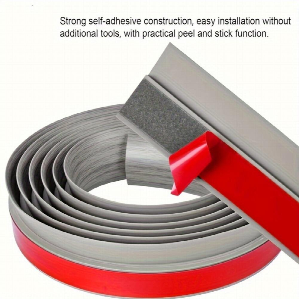 1Pc 6 56Ft Floor Transition Strip Self Adhesive Carpet & Flooring Transitions Edging Trim Strip Pvc Threshold Transitions Suitable For Threshold Heigh 885681186829