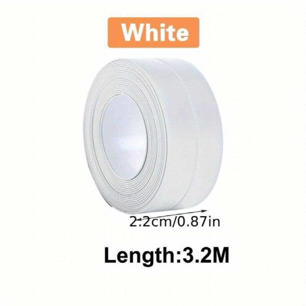 1 Roll Tape Caulk Strip Waterproof Wall Sticker Sink Edge Gap Caulk Strip Self Adhesive Caulking Sealing Tape Caulking Tape For Bathtub Bathroom 885681186676