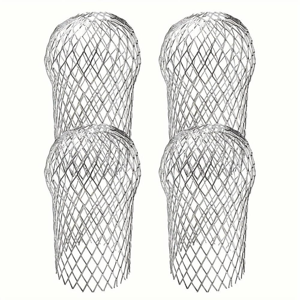 1 4Pcs Gutter Guards Gutter Downspout Guard Expand Aluminum Gutter Guard Strainer Filter Gutter Downspout Protectors Stops Blockage Leaves Debris 8 89 885681186874