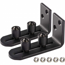 2pcs Roller Bearing Barn Door Floor Guide Door Adjustable Roller Sliding Unique Guidance And Floor Flush Durable Steel Frame