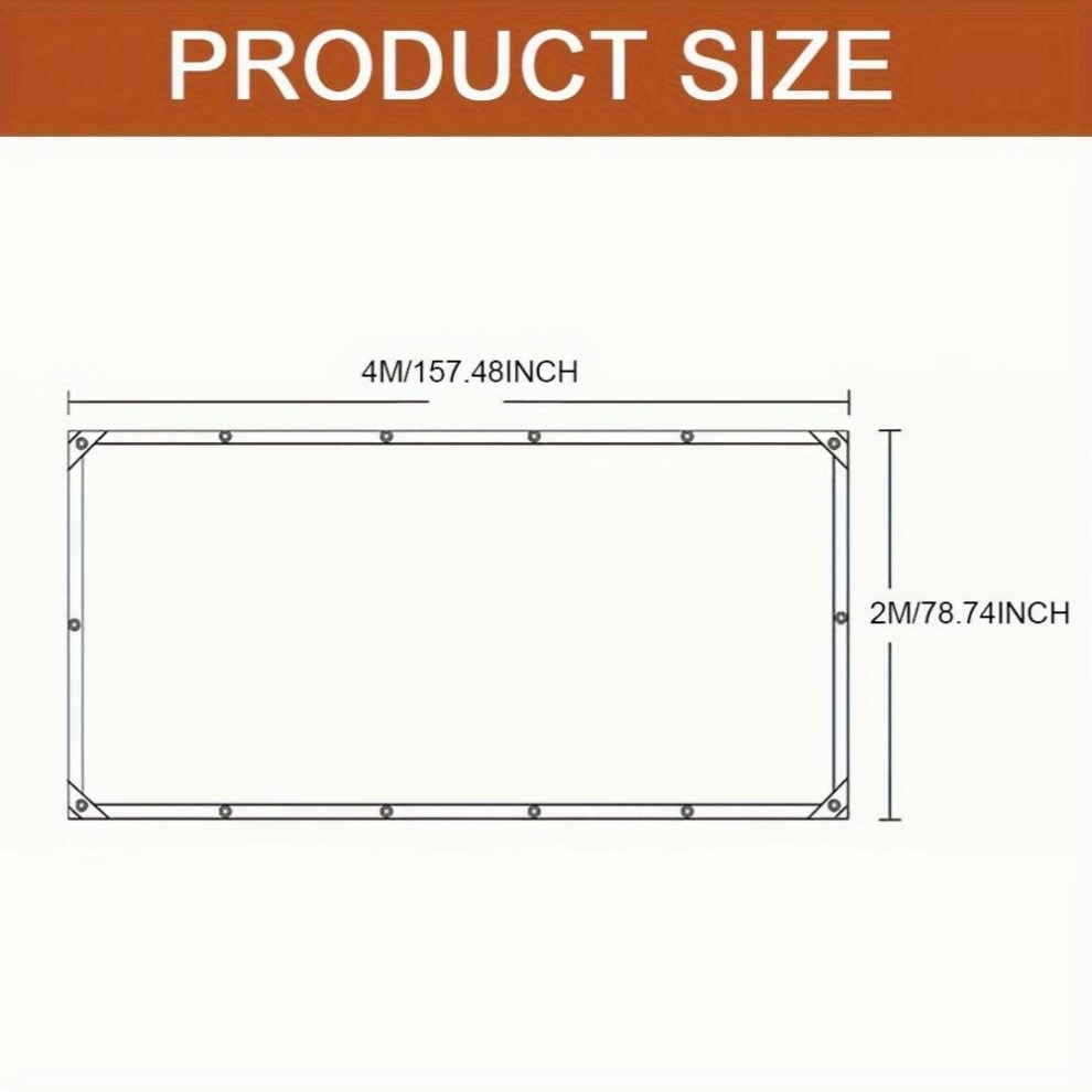 1Pc Transparent Waterproof Tarpaulin Ropes Garden Rainproof Clear Poly Tarp Plant Cover Insulation Shed Cloth With Grommets For Covering Garden Plant 885681188670