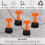 126pcs Sleveling Wedges Floor Tile Spacers Wall Tile Spacers Tile Leveling Systems Level Locator Spacers 7