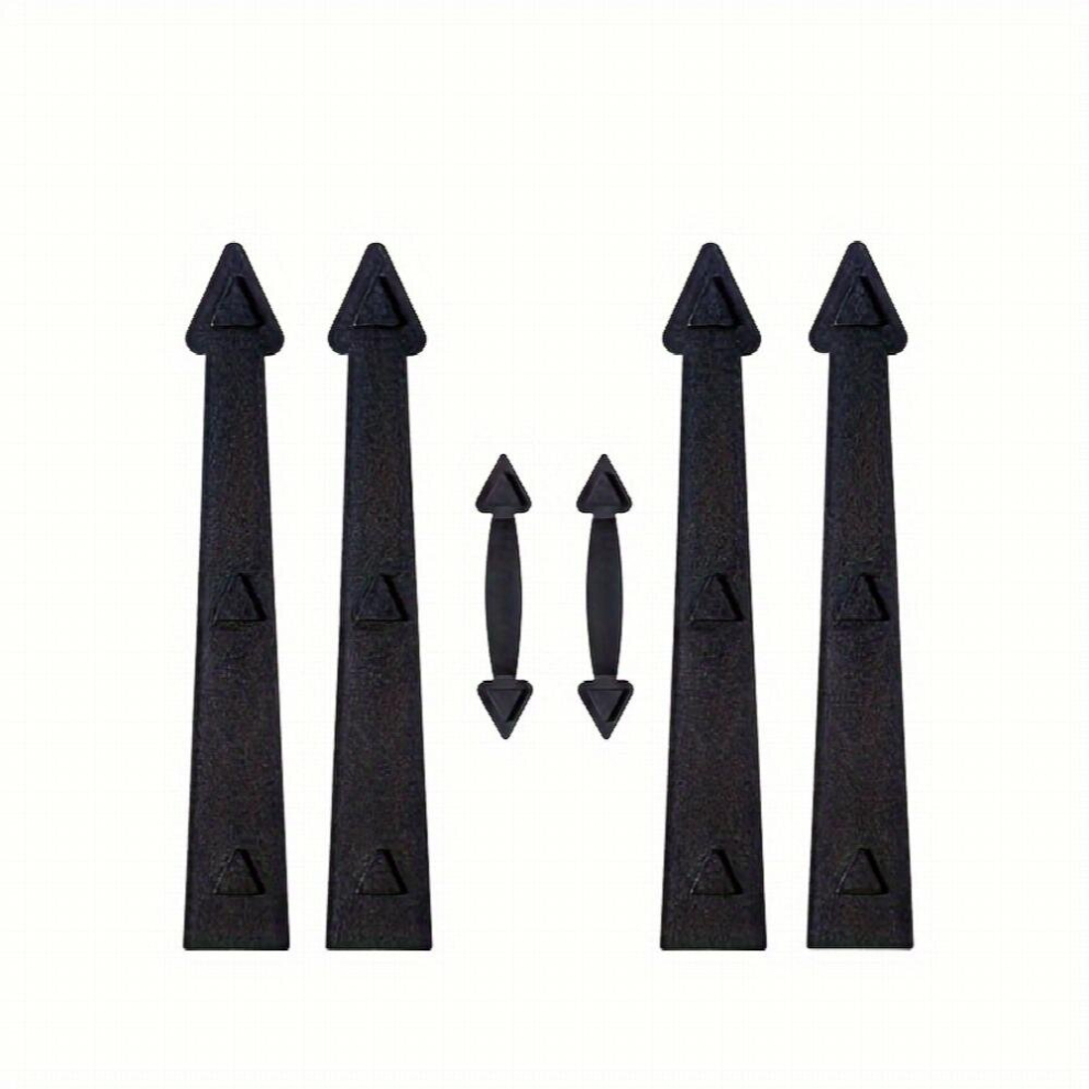 6Pcs Garage Door Magnetic Decorative Hardware Faux Hinges Hardware Kit Handles 4Pcs Hinges 2Pcs Handles 885681188144
