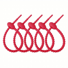 10pcs Silicon Cable Ties Reusable Candy Cable Organizer Silicone Keychain Mobile Phone Jewelry Accessories