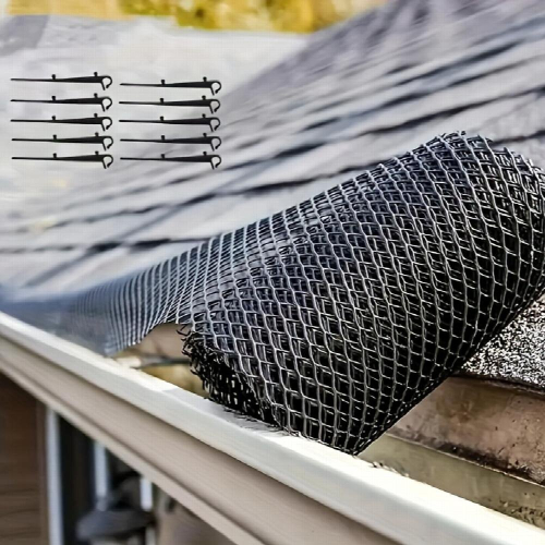 1pc Gutter Guard Mesh 6 1 Meter Leaf Guard Protects From Branches Leaves Debris Easy Cut With Scissors To Custom Lengths Easy Install Does Not Rust 1