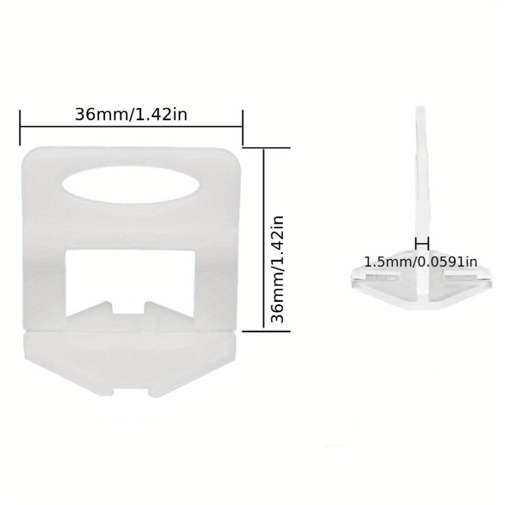 500Pcs 1 5Mm 2Mm 3Mm Tile Leveling Clips Diy Tile Leveler Spacers Tile Leveling Spacers For Professional Tile And Stone Installation 885681192189