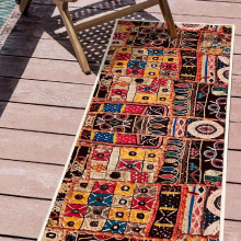 1pc Retro Decorative Area Rug For Living Room Bedroom Bathroom Kitchen Printed Persian Vintage Home Decor Floor Decoration Carpet Mat Rugs For Bedroom