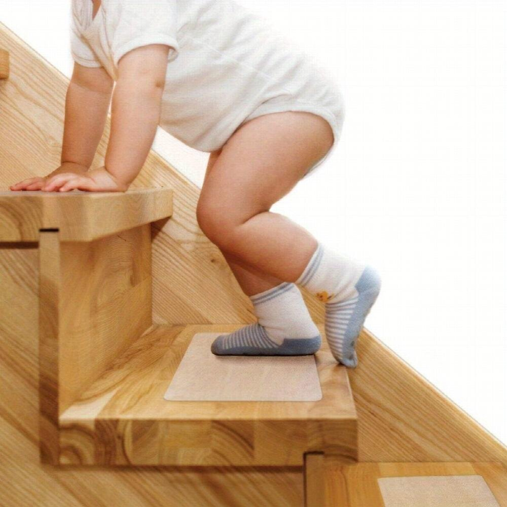 15Pcs Stair Treads Non Slip Tape Staircase Step Treads Adhesive Stair Safety Treads Safety For Kids Elders And Pets 885681192967