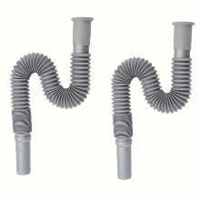 2pcs Universal Retractable Plastic Extended Thickened Hose Anti odor Drain Pipe