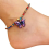 Rhinestone Butterfly Pendant Anklet for Women 1