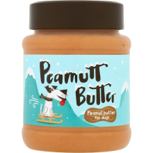 Peamutt Dog Peanut Butter Christmas Edition 1 x 340 g No Sweeteners Dog Friendly Texture Perfect Dog Treat Peanut Butter for Dogs