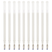 (Beige) 10Pcs/Set High Temperature Disappearing Fabric Marker Pen Erasable Refill Pens For Patchwork Fabric PU Leather Mark Sewing Tool