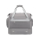 (Grey) Waterproof Multi-Pocket Travel Duffel Bag Set With Dedicated Shoe Compartment 5