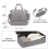 (Grey) Waterproof Multi-Pocket Travel Duffel Bag Set With Dedicated Shoe Compartment 2
