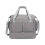 (Grey) Waterproof Multi-Pocket Travel Duffel Bag Set With Dedicated Shoe Compartment 3