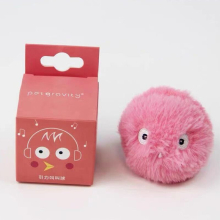 (G834A Red) Interactive Ball Smart Cat Toys Plush Electric Catnip Training Toy Kitten Touch Sounding Pet Product Squeak Toy Ball