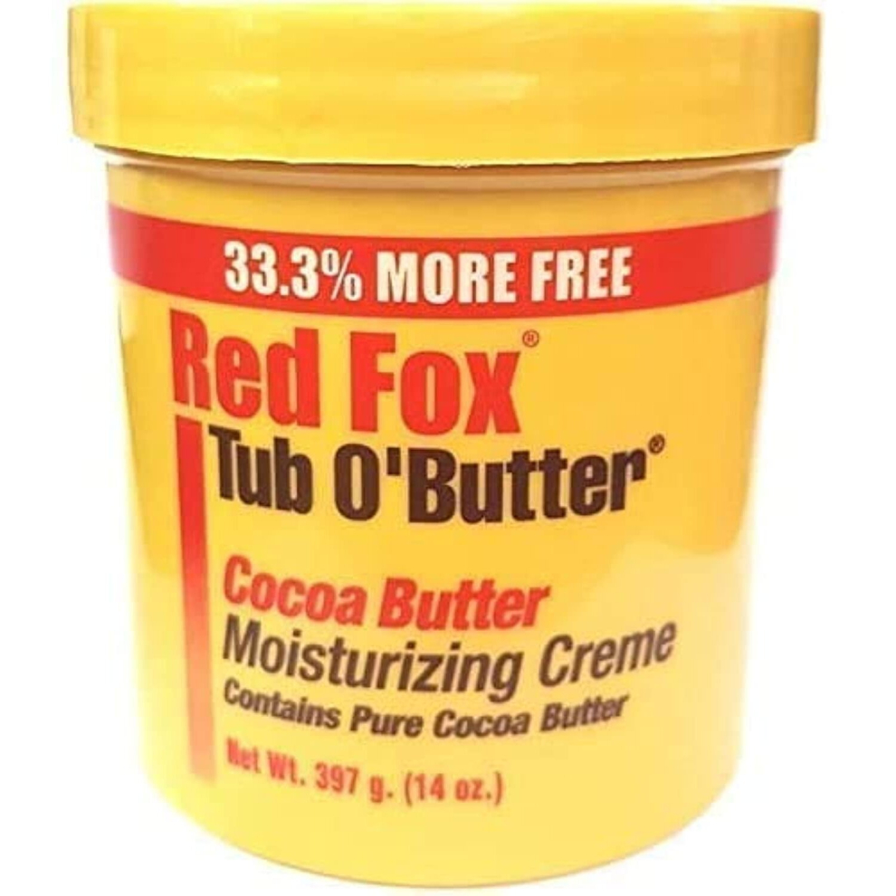 Red Fox Tub O' Butter Cocoa, Moisturizing Creme 14 oz