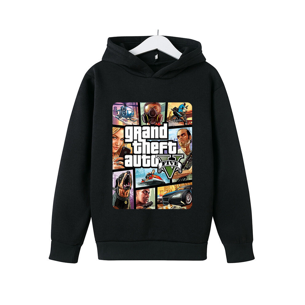 (black, 110cm) Kids Sweatshirt GTA5 Grand Theft Auto Sin City