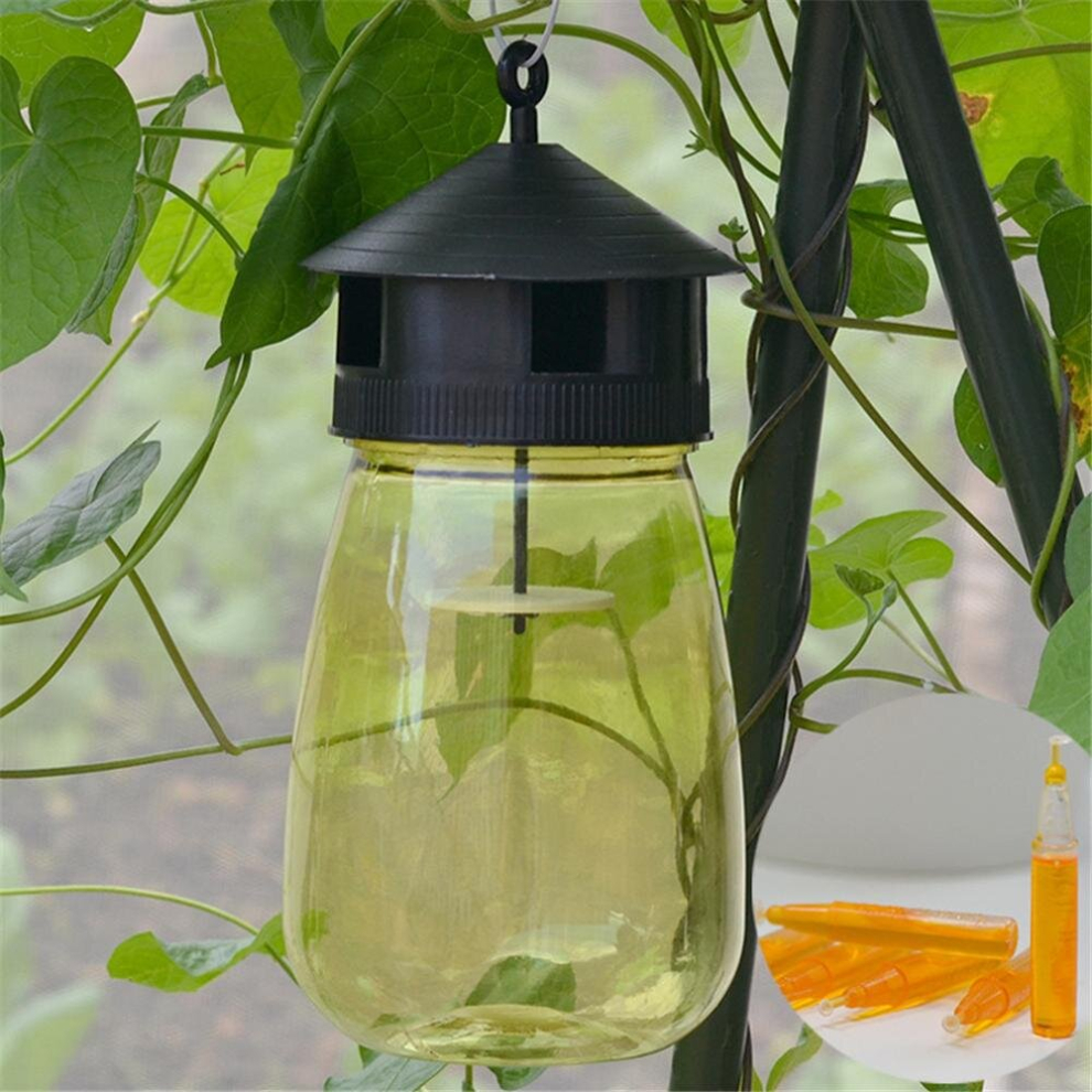 (black) 1 PCS Wasp Trap Fruit Fly Flies Insect Bug Hanging Honey-Trap Catcher Killer No-Poison Hanging Tree Pest Control Tool