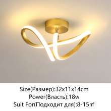 (A-Gold, Warm white) Modern LED Ceiling Light Simple Balcony Crossing Light Home Corridor Porch Channel Ceiling Light Nordic Wind Cloakroom Light
