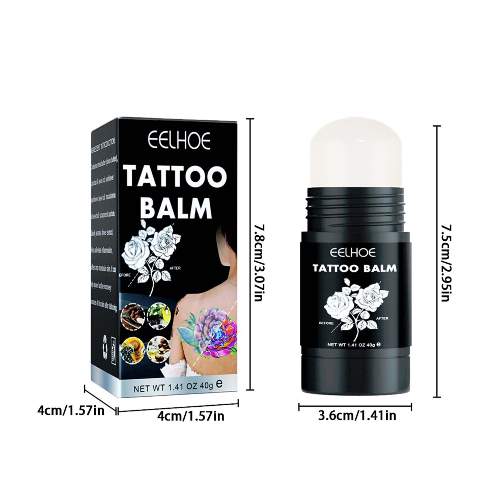 Skesrjtop Cream (40G) Tattoo Care Soothing Tattoo Balm Stick Moisturizing Tattoo Enhance Brighten Soothe Protect New & Current Tattoos