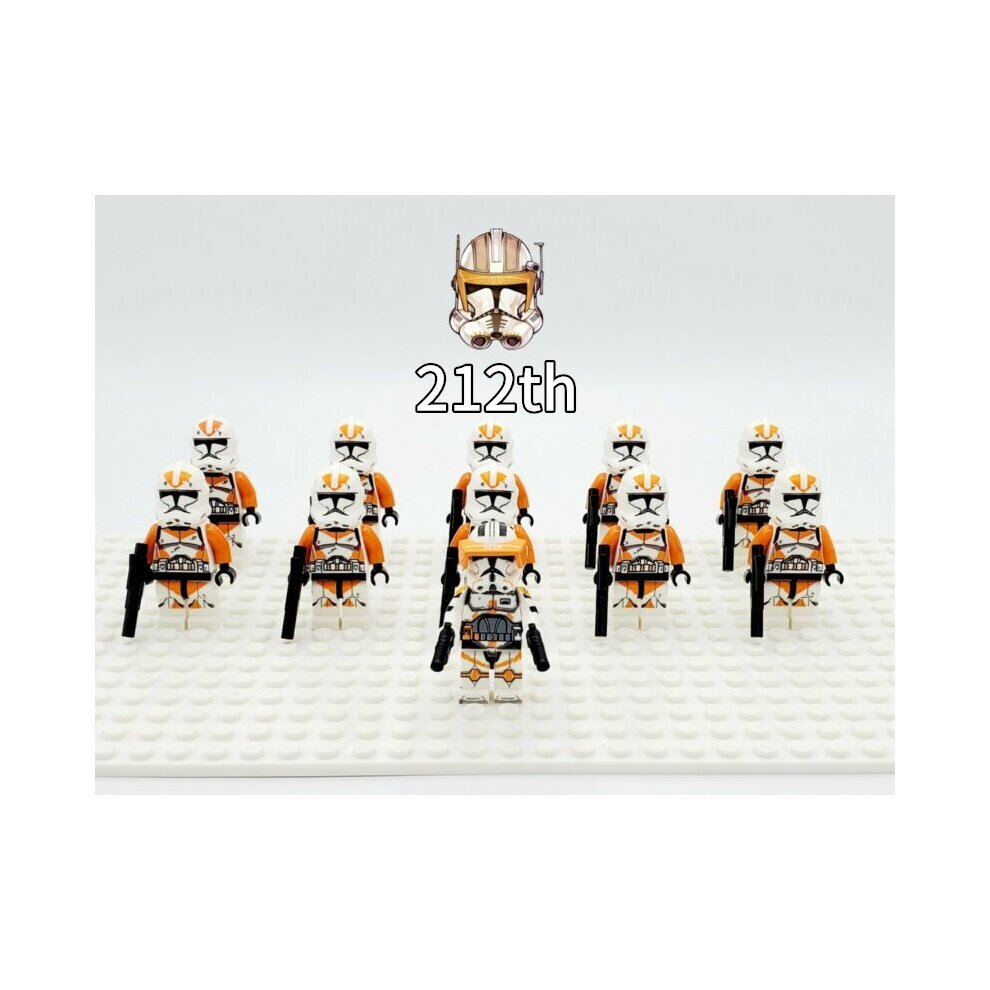 Fit Lego Star Wars 212th Clones Commander Cody Minifigures Building Block Toy 11pcs Set