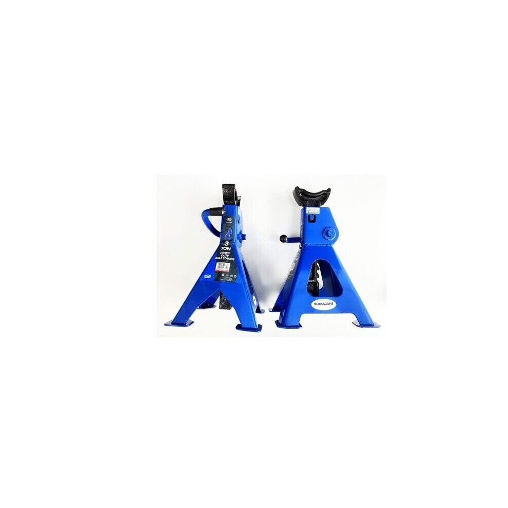 Axle Stand 3 Tonne Ton Foldable Folding Car Jack Heavy Duty Pair Of Stands Tool-image-OPC-PD8TZCH-NEW