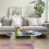 Acrylic Coffee Table Clear Colorful End Side Table for Living Room 1