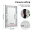 Rectangle Decorative Wall Mirror Crush Diamond Mirror for Living Room 8
