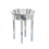 Luxury Glass Mirrored End Side Round Table for Sofa Side 60cm H 3