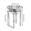 Luxury Glass Mirrored End Side Round Table for Sofa Side 60cm H 4