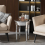 Luxury Glass Mirrored End Side Round Table for Sofa Side 60cm H 5