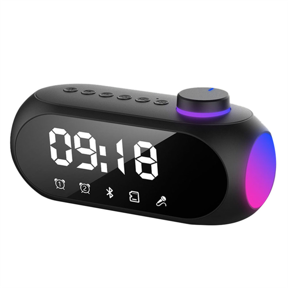 Hifi Sound Rgb Bluetooth Speaker Dual Alarm Clock Support Handsfree-A 4761920188792