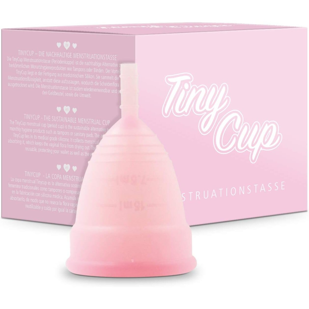 Tiny Cup Smooth Glide Menstrual Cup Transparent Medium