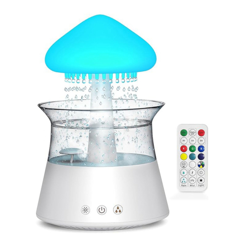 Rain Cloud Humidifier Diffuser with Remote,Water Drip Waterfall Lamp 1