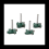 4PCS CNC Spoilboard Surfacing Router Bits, 1/4Inch Router Bit Set 1