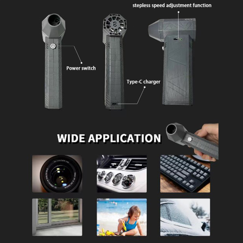 Turbo Fan Violent Fan Handheld Turbo Fan High Power Violent Fan, B
