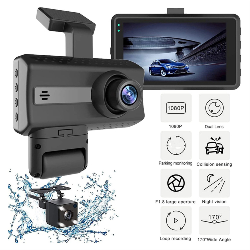 1080P HD Car Dash Camera Car DVR Driving Recorder,3.0 Inch IPS Screen 2