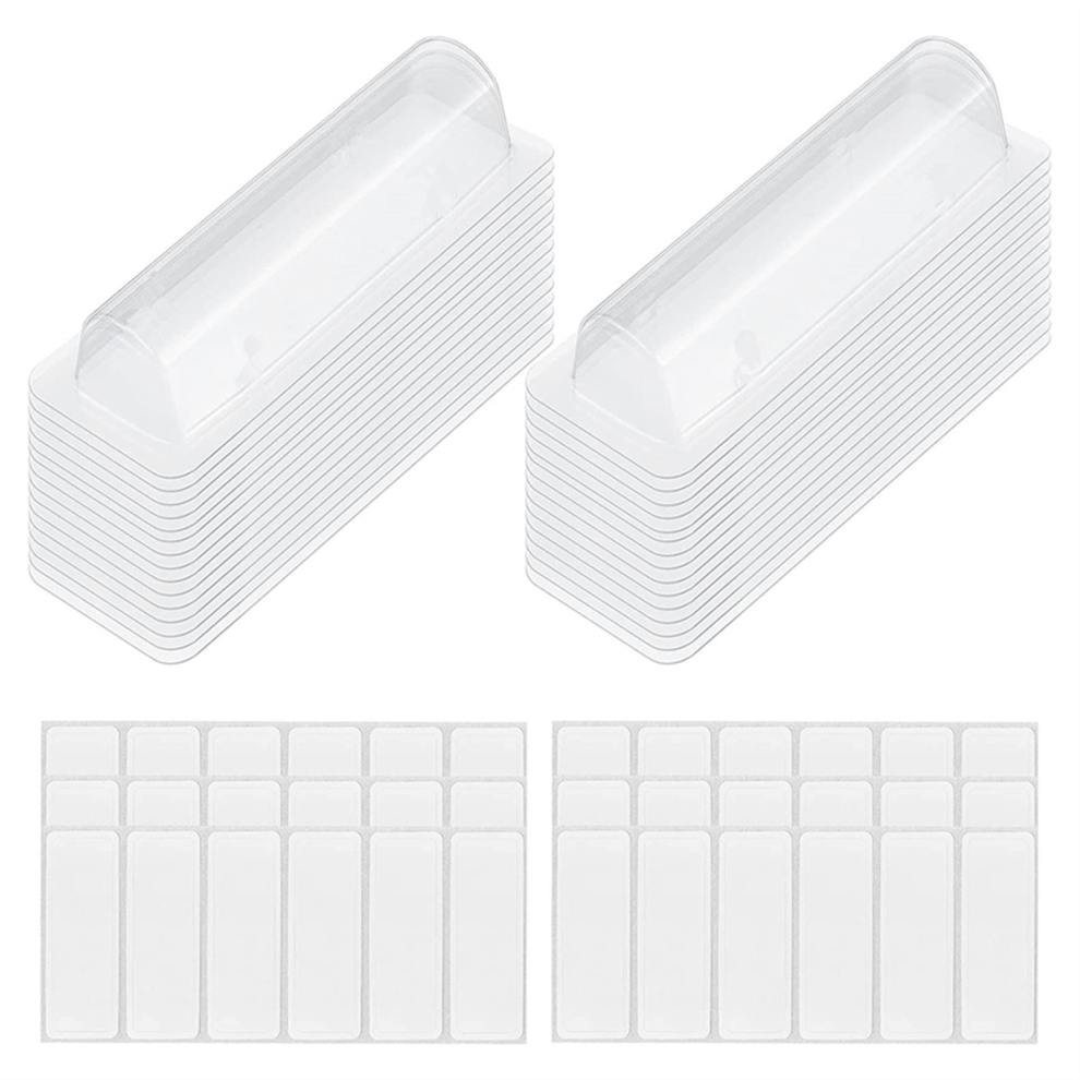 Spactz 60Pcs Lip Balm Pouches Clear Plastic Clear Lipstick Money Holder