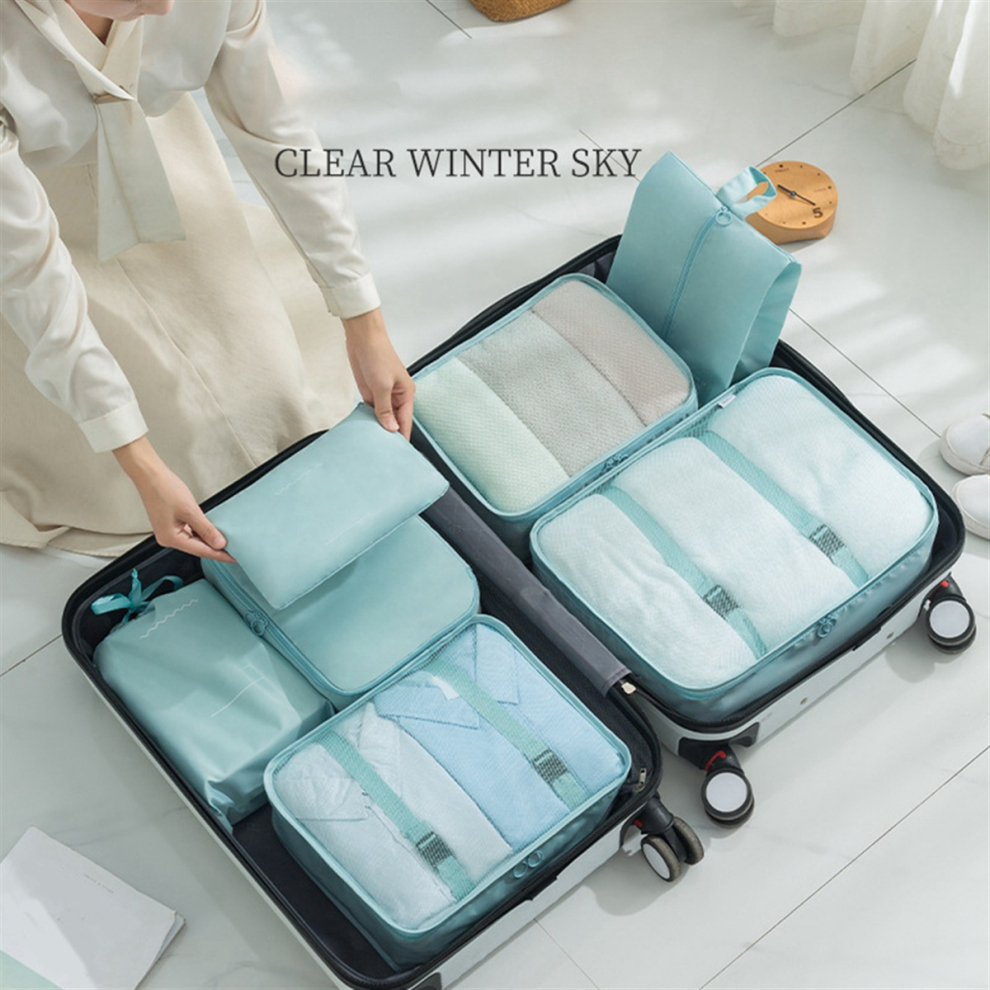 Packing Bags for Travel, Luggage Organizer Bag for Carry, Navy Blue