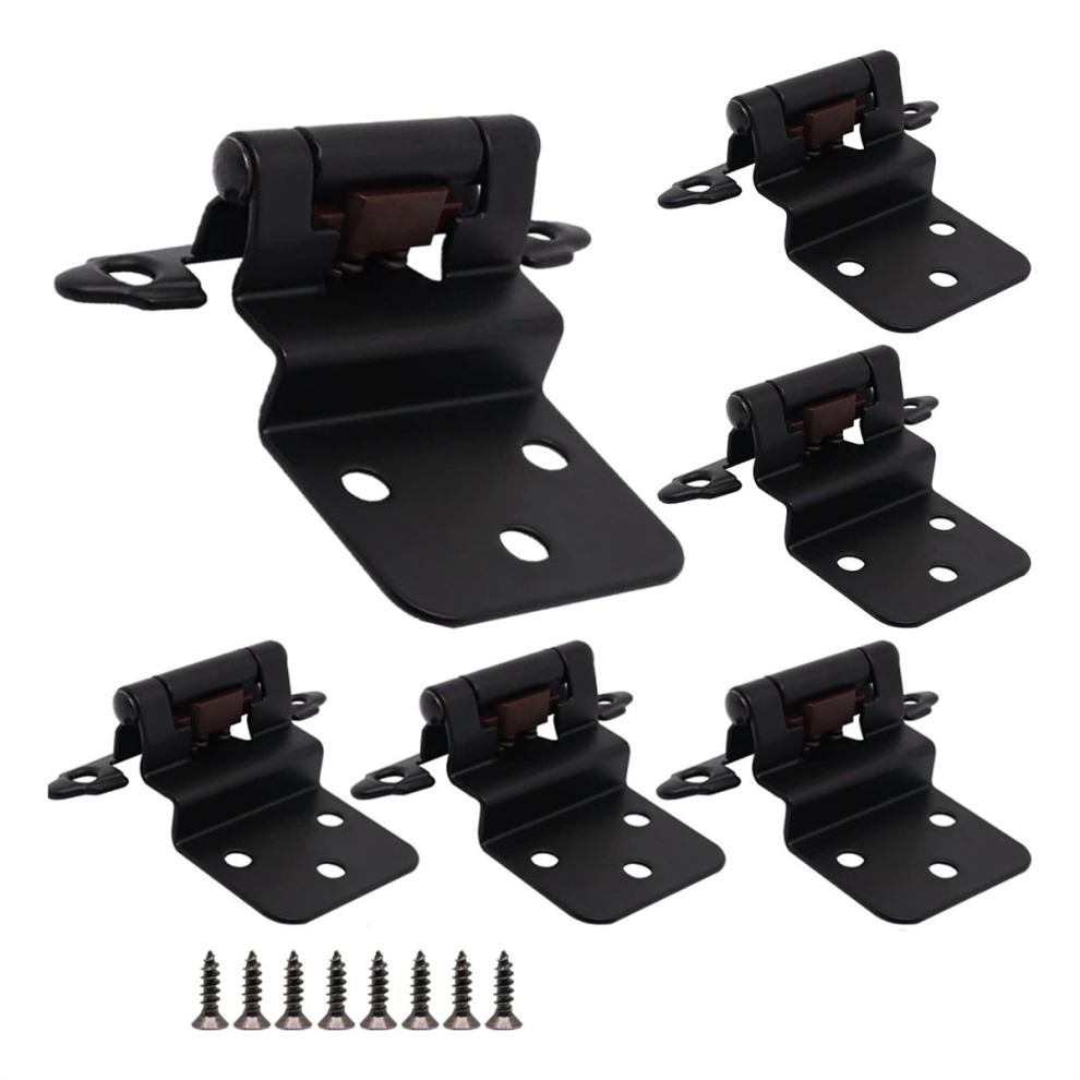 Cabinet Hinges, 8 Pack 3/8Inch Inset Black Door Hinges 4762472981510