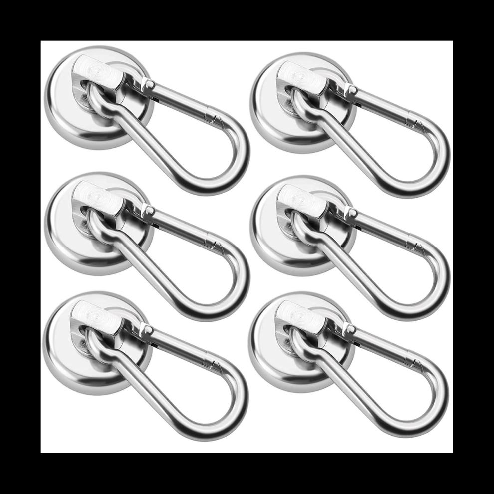 6 Pack Magnetic Hooks,Heavy Duty Neodymium Magnetic Hooks 4762472967897
